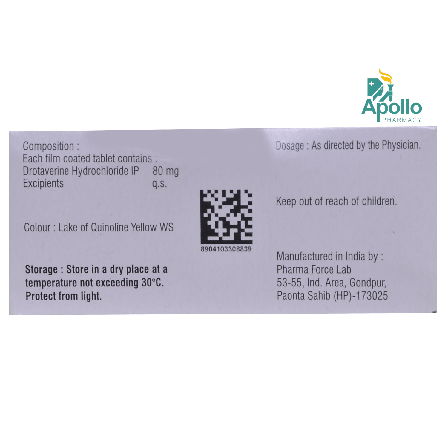 Drotikind-80 Tablet 10's, Pack of 10 TABLETS Drotikind-80 Tablet 10's, Pack of 10 TABLETS