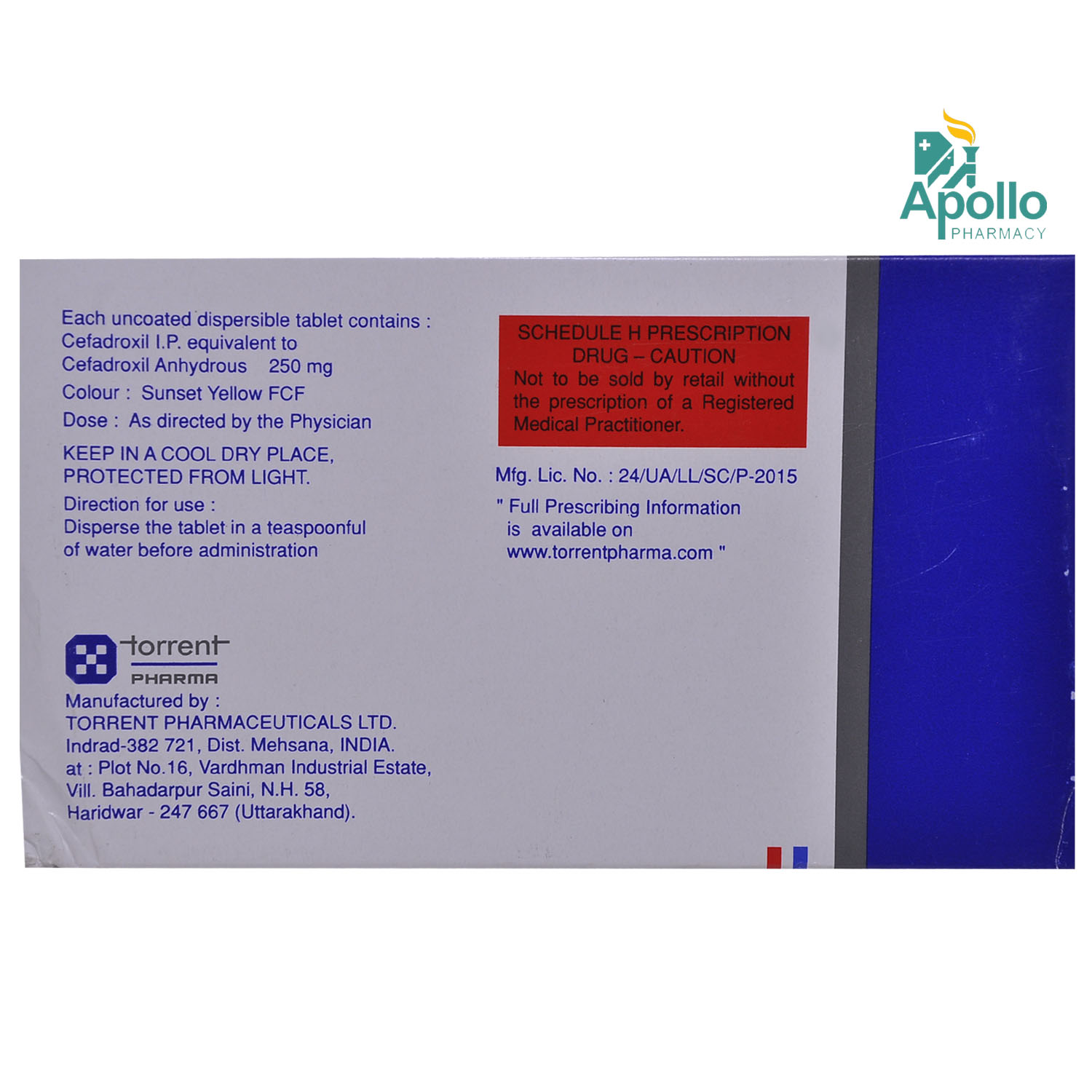 Droxyl 250 DT Tablet 10's, Pack of 10 TabletS Droxyl 250 DT Tablet 10's, Pack of 10 TabletS