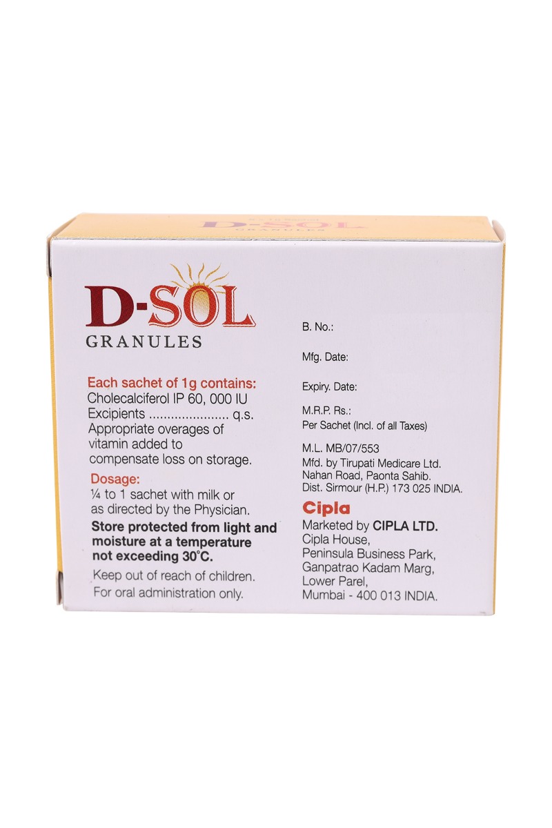 D-Sol Granules 1 gm, Pack of 1 D-Sol Granules 1 gm, Pack of 1