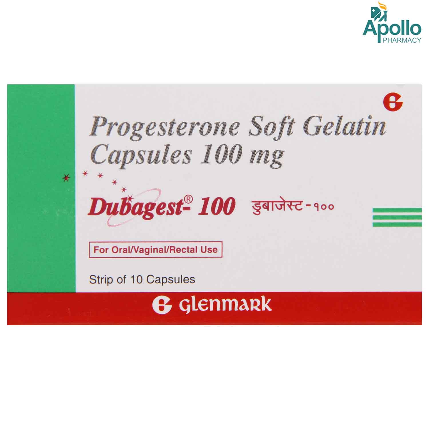 Buy Dubagest 100 mg Capsule 10's Online