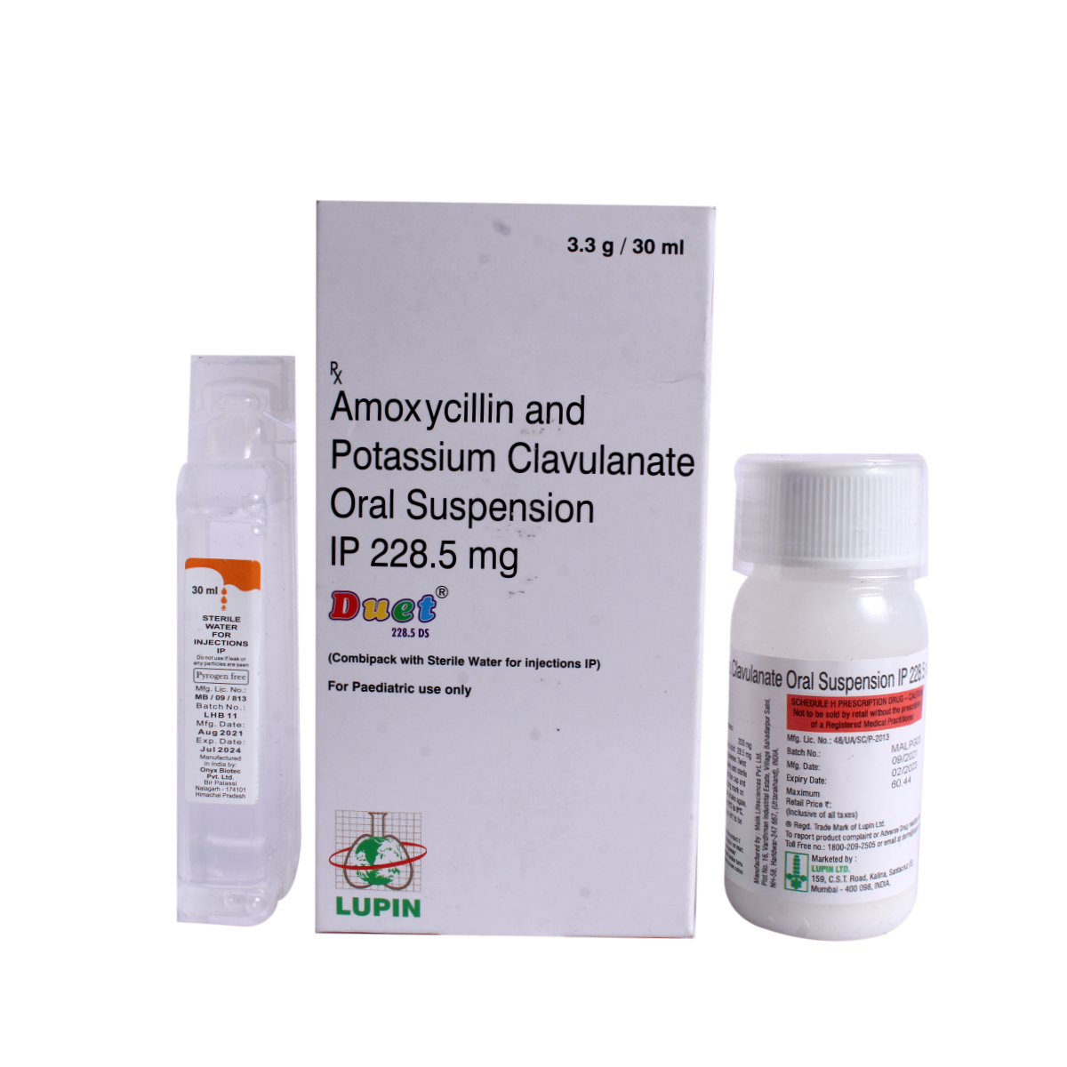 Duet 228.5 mg Dry Syrup 30 ml, Pack of 1 Syrup Duet 228.5 mg Dry Syrup 30 ml, Pack of 1 Syrup