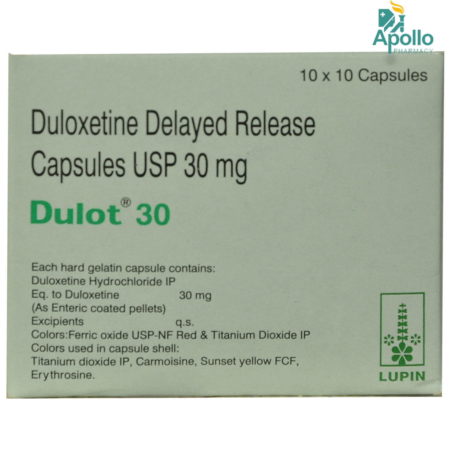 Dulot 30 Capsule 10's, Pack of 10 CAPSULES Dulot 30 Capsule 10's, Pack of 10 CAPSULES