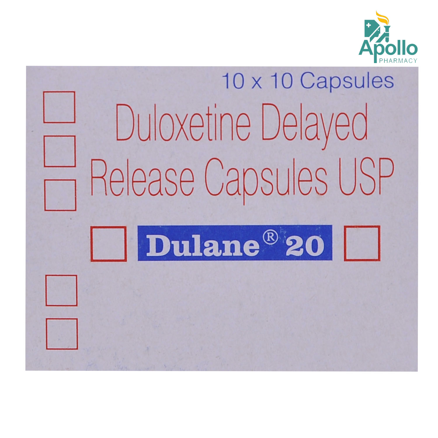 Dulane 20 Capsule 10's, Pack of 10 CAPSULES Dulane 20 Capsule 10's, Pack of 10 CAPSULES