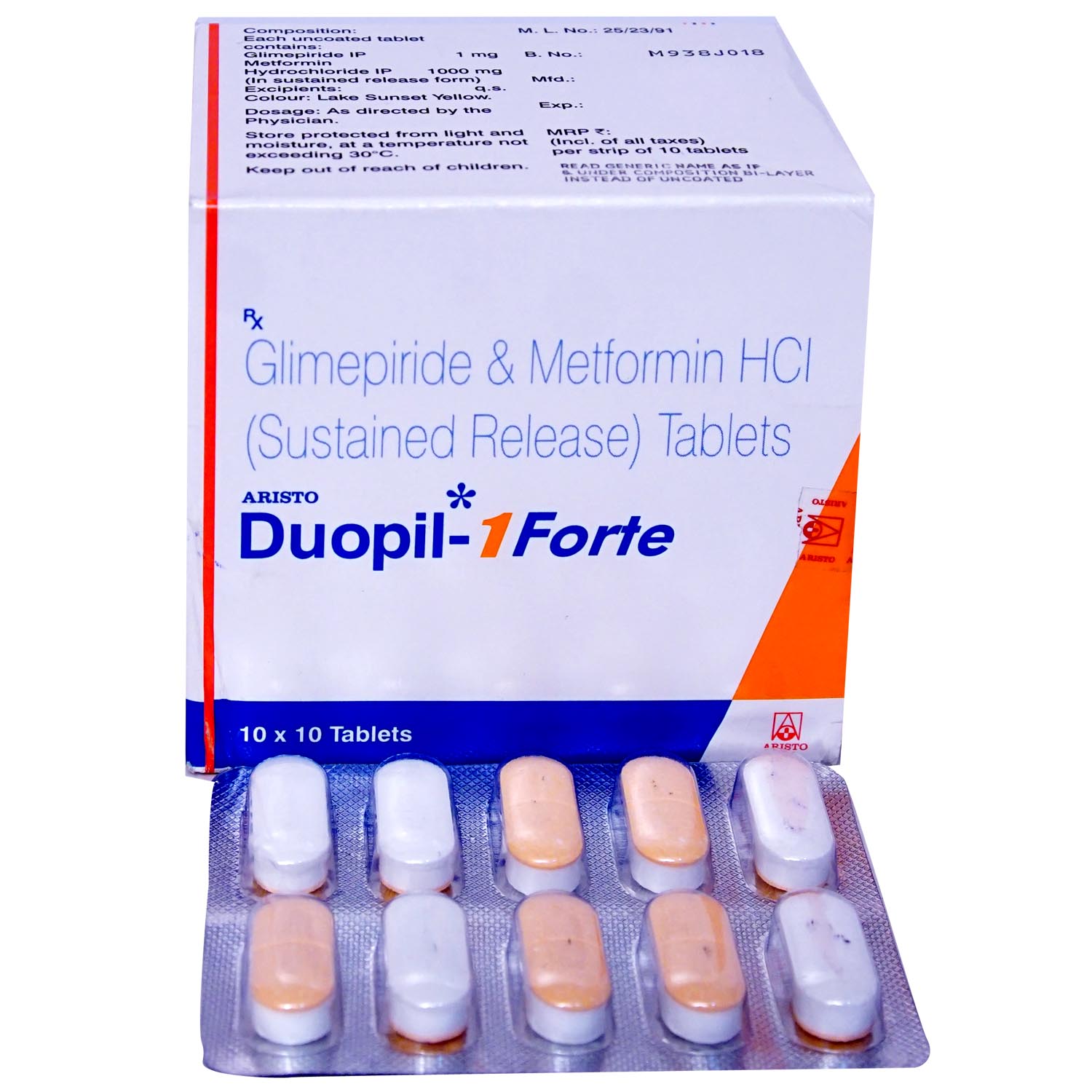 Duopil 1 mg Forte Tablet 10's, Pack of 10 TABLETS Duopil 1 mg Forte Tablet 10's, Pack of 10 TABLETS