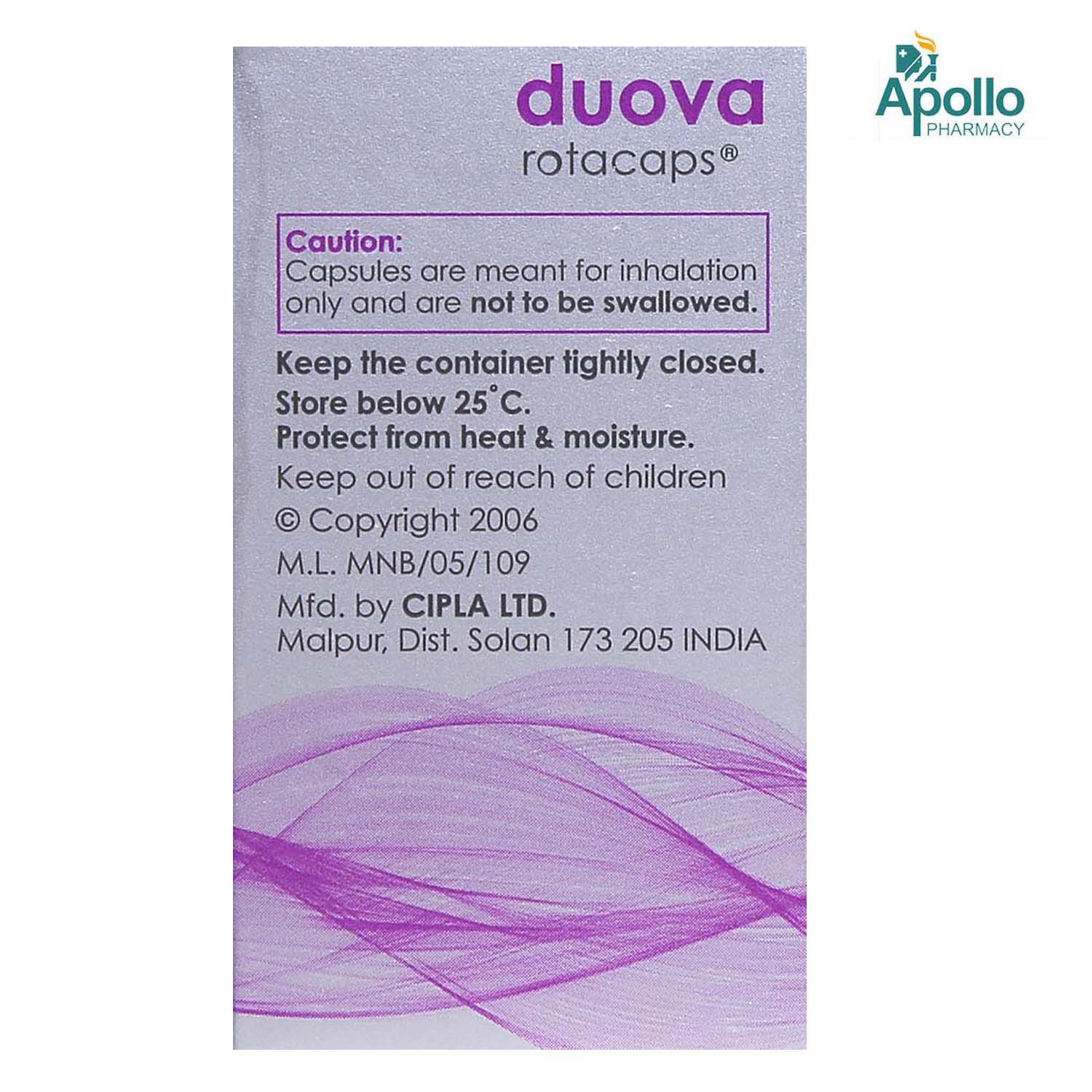Duova Rotacapsules 20's, Pack of 1 CAPSULE Duova Rotacapsules 20's, Pack of 1 CAPSULE