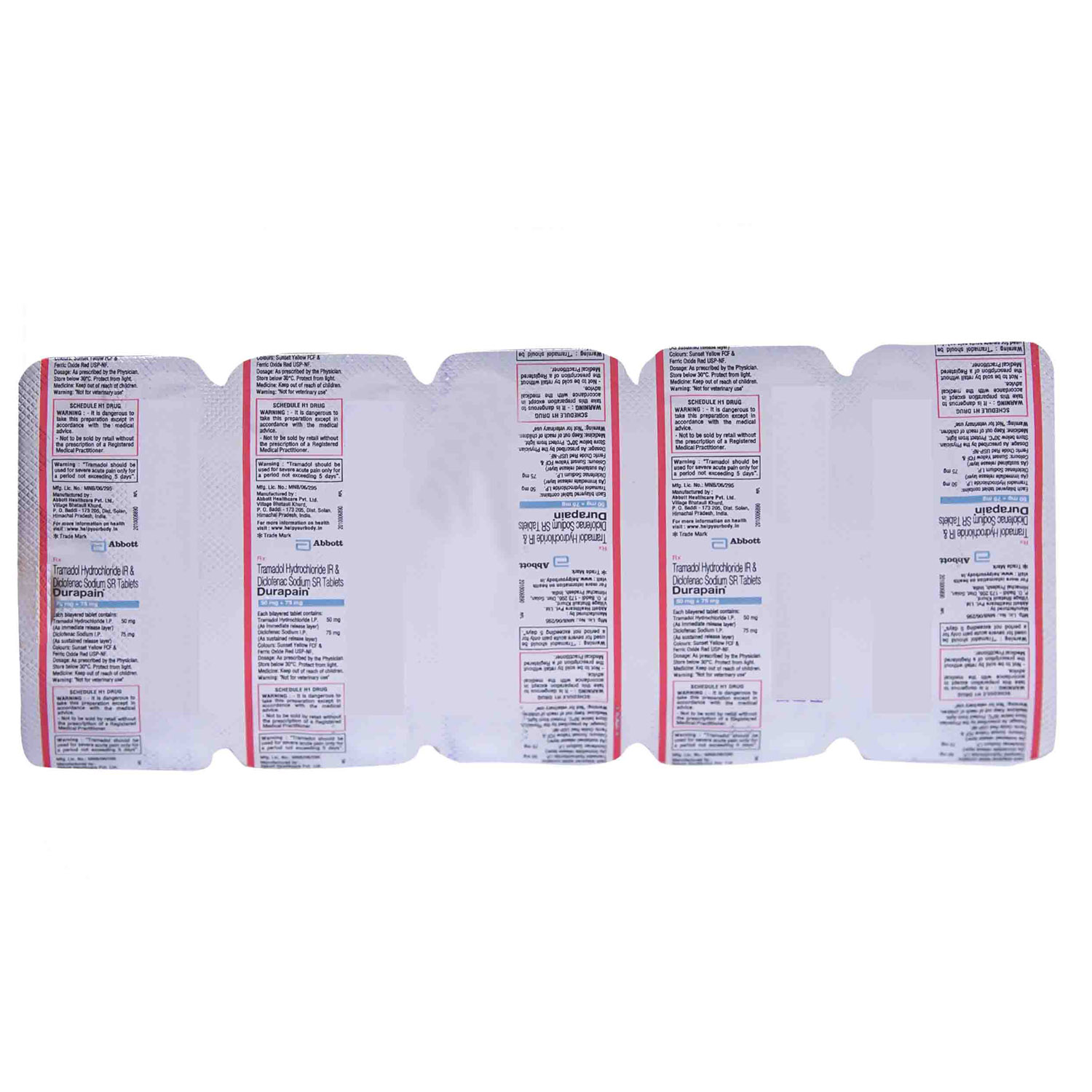 Durapain Tablet 10's, Pack of 10 TABLETS Durapain Tablet 10's, Pack of 10 TABLETS