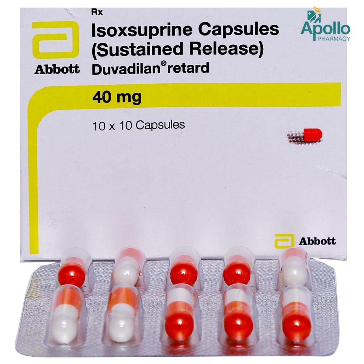 Duvadilan Retard 40 mg Capsule 10's, Pack of 10 CAPSULES Duvadilan Retard 40 mg Capsule 10's, Pack of 10 CAPSULES