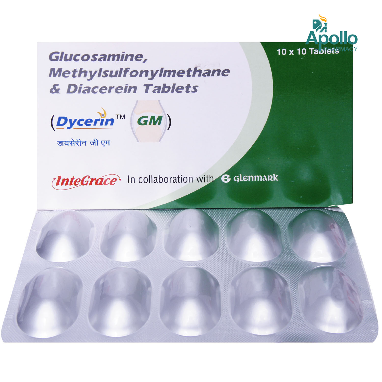 Dycerin GM Tablet 10's, Pack of 10 TabletS Dycerin GM Tablet 10's, Pack of 10 TabletS