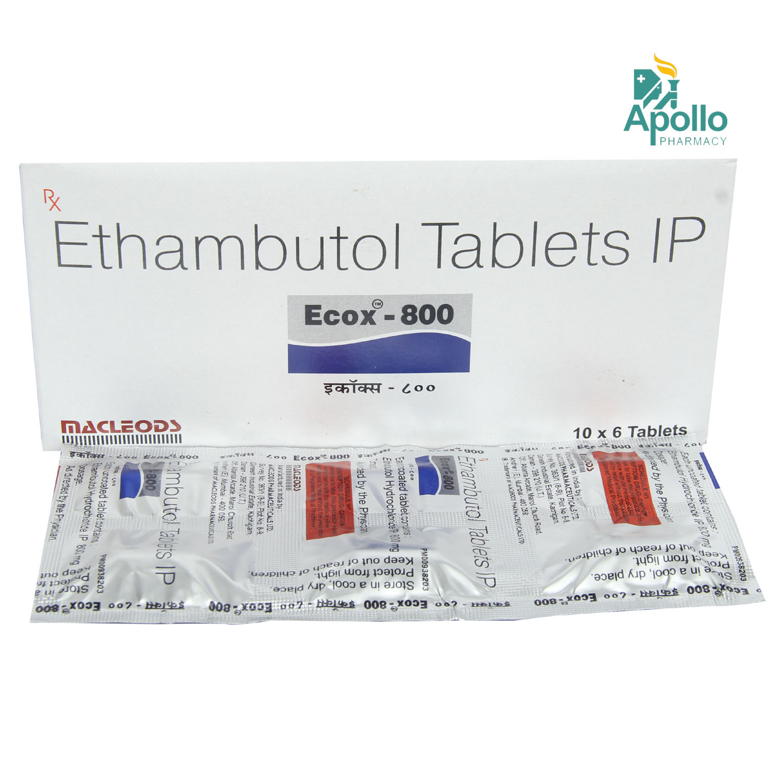 Ecox 800 mg Tablet 6's, Pack of 6 TabletS Ecox 800 mg Tablet 6's, Pack of 6 TabletS