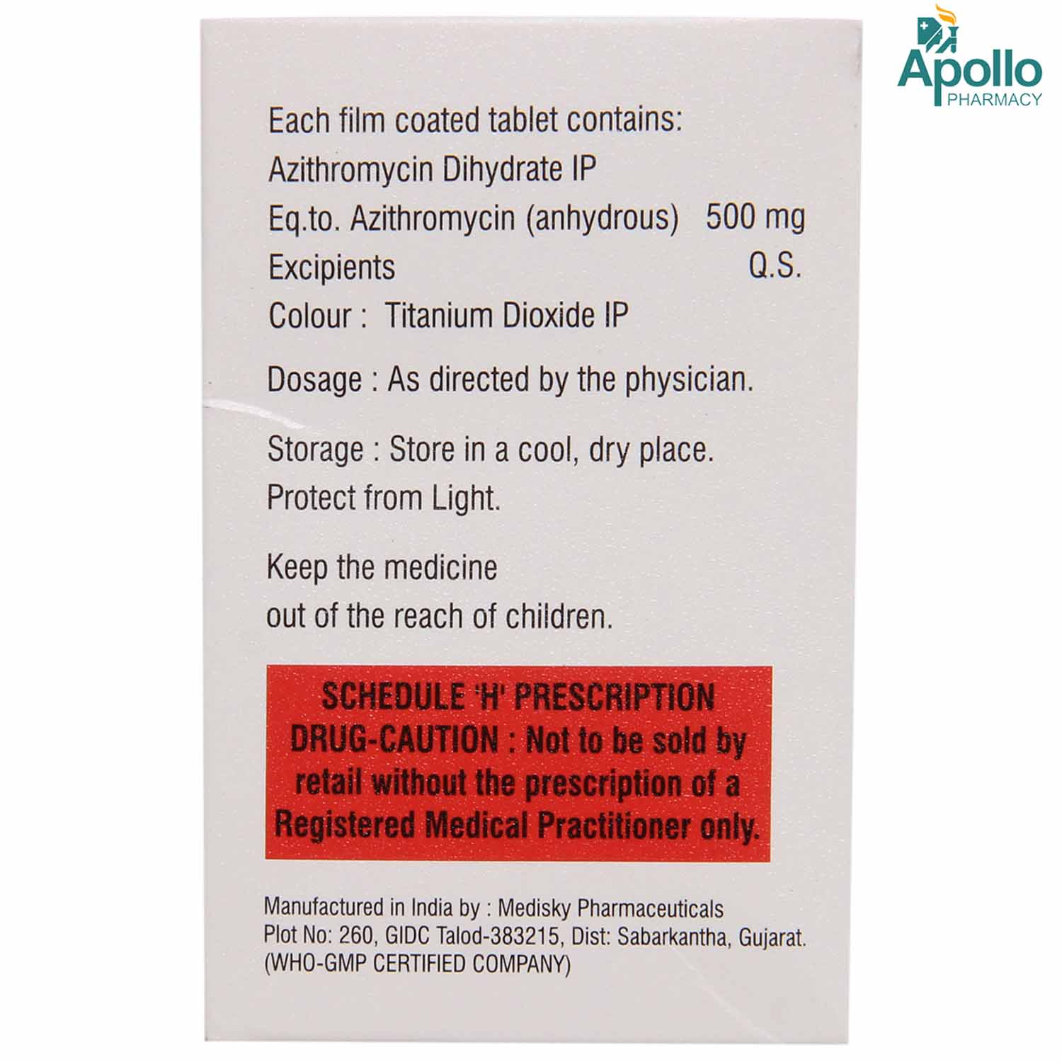 Ecothral 500 mg Tablet 5's, Pack of 5 TabletS Ecothral 500 mg Tablet 5's, Pack of 5 TabletS