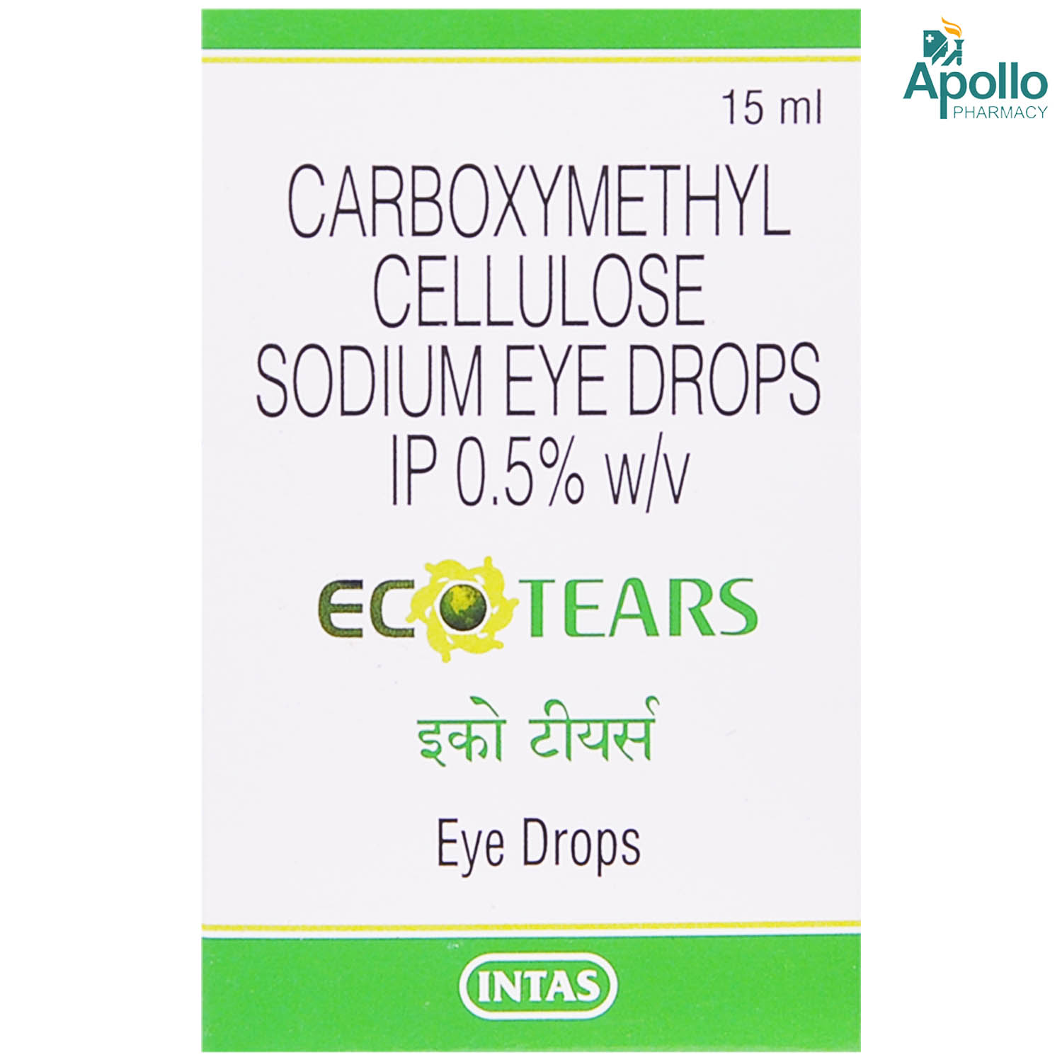 Eco Tears 0.5% Gel Eye Drops 15 ml, Pack of 1 EYE DROPS Eco Tears 0.5% Gel Eye Drops 15 ml, Pack of 1 EYE DROPS