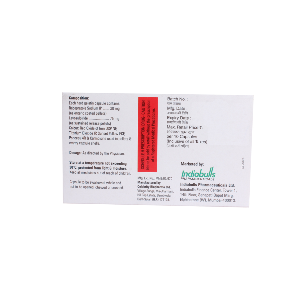 Ecorab L Capsule 10's, Pack of 10 Ecorab L Capsule 10's, Pack of 10