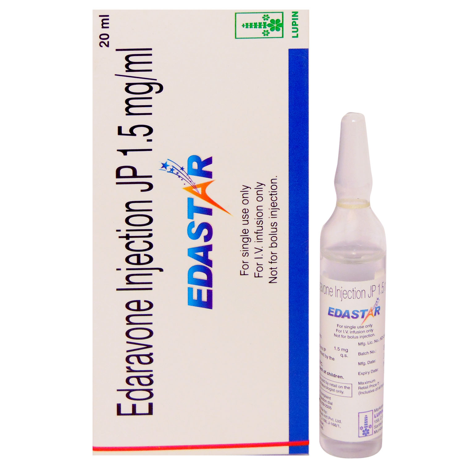Edastar Injection 20 ml, Pack of 1 Injection Edastar Injection 20 ml, Pack of 1 Injection