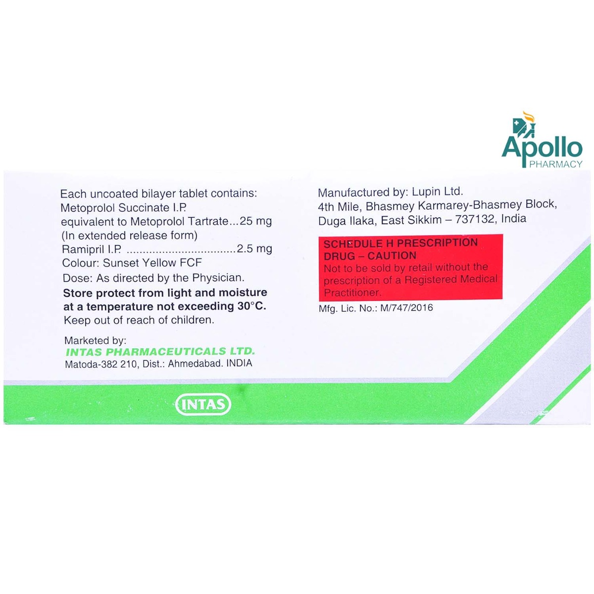 Embeta R 2.5 mg Tablet 10's, Pack of 10 TabletS Embeta R 2.5 mg Tablet 10's, Pack of 10 TabletS