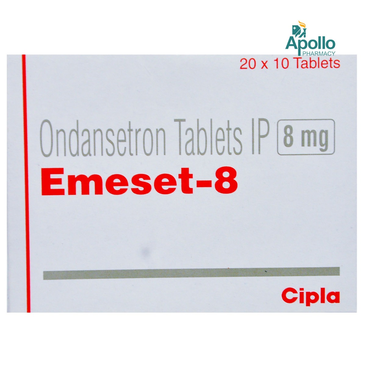 Emeset 8 Tablet 10's, Pack of 10 TABLETS Emeset 8 Tablet 10's, Pack of 10 TABLETS