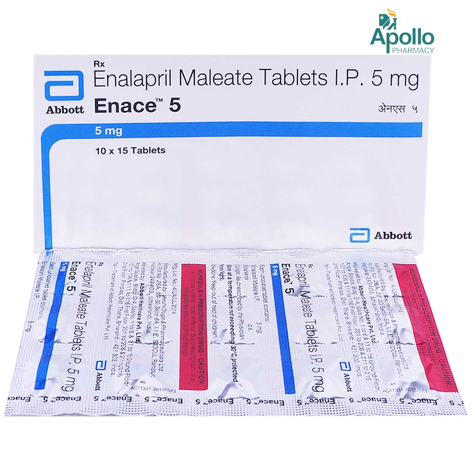 Enace 5 Tablet 15's, Pack of 15 TABLETS Enace 5 Tablet 15's, Pack of 15 TABLETS