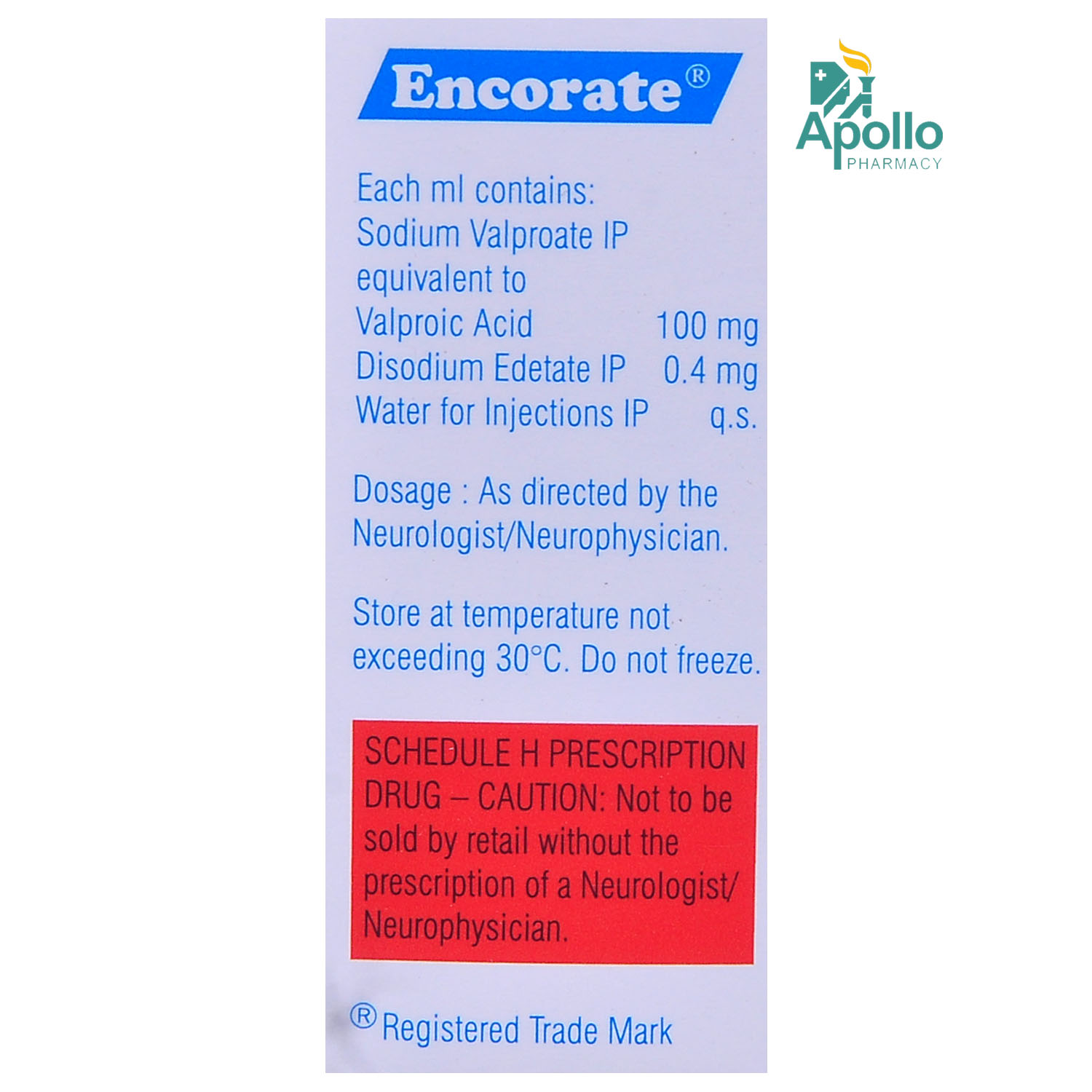 Encorate 100 mg Injection 5 ml Encorate 100 mg Injection 5 ml