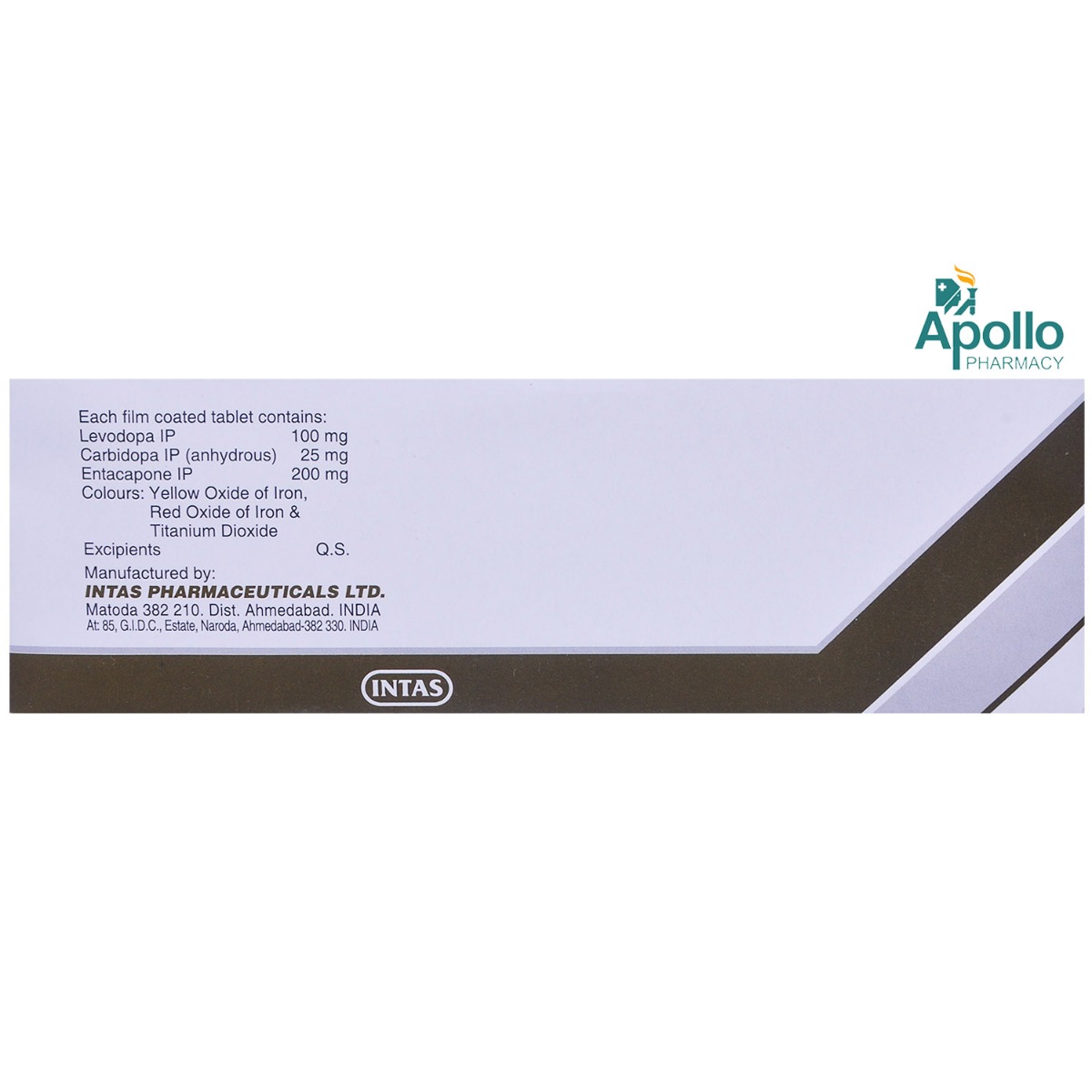 Entacom Plus 100 Tablet 10's, Pack of 10 TabletS Entacom Plus 100 Tablet 10's, Pack of 10 TabletS