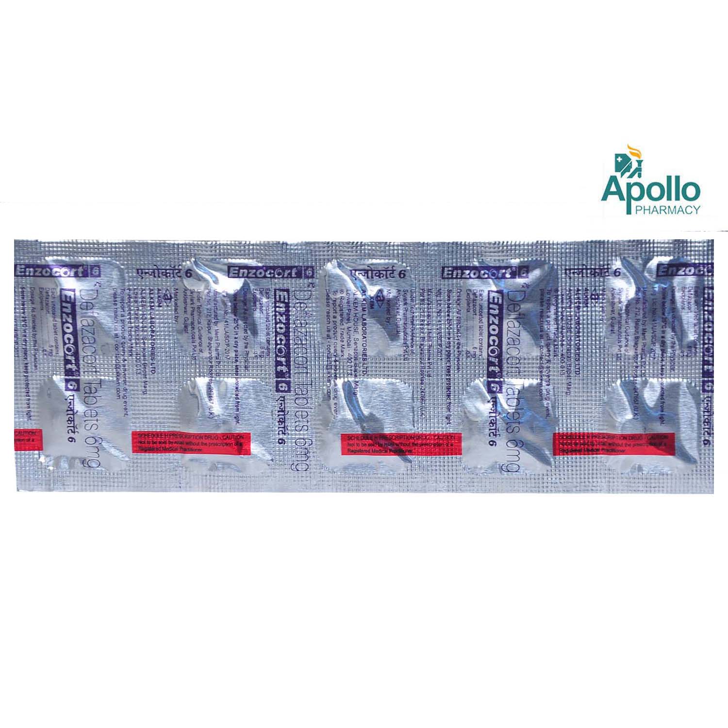 Enzocort 6 Tablet 10's, Pack of 10 TABLETS Enzocort 6 Tablet 10's, Pack of 10 TABLETS