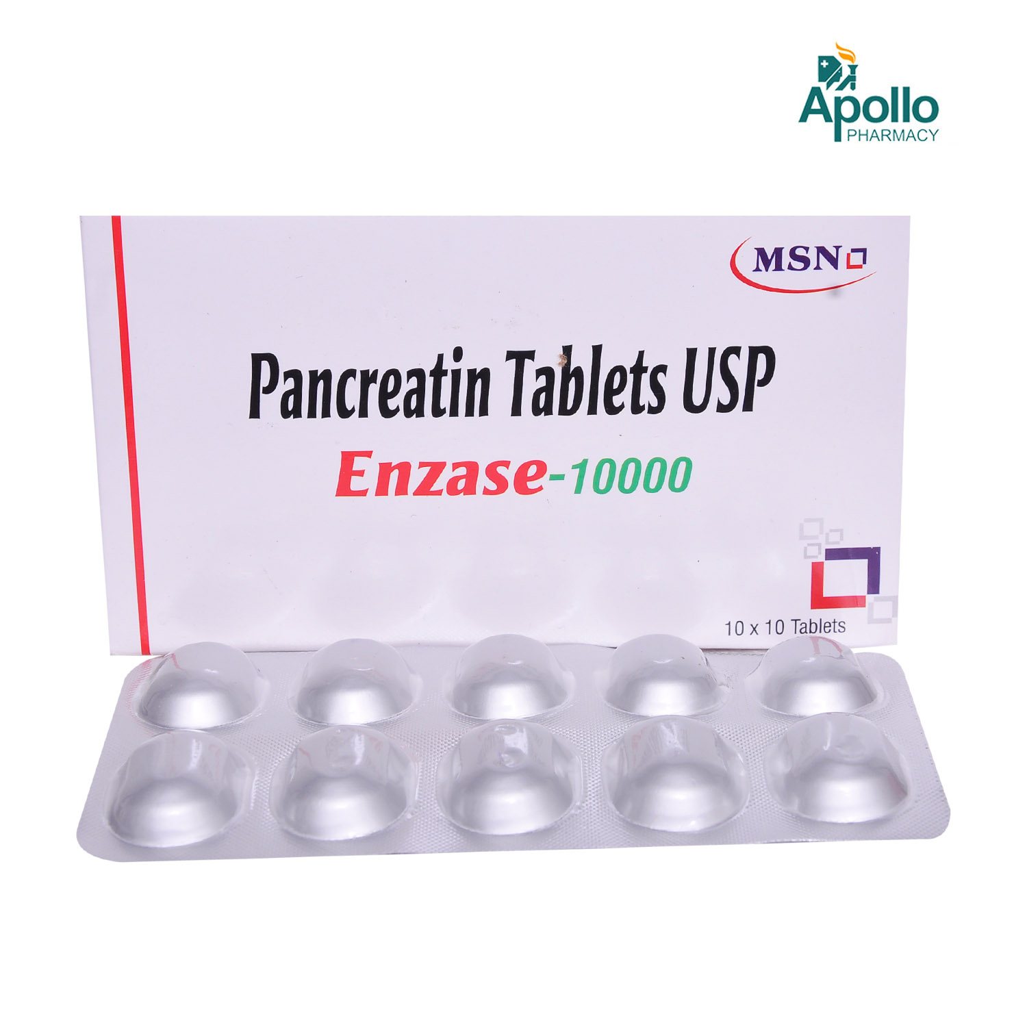 Enzase-10000 Tablet 10's, Pack of 10 TABLETS Enzase-10000 Tablet 10's, Pack of 10 TABLETS