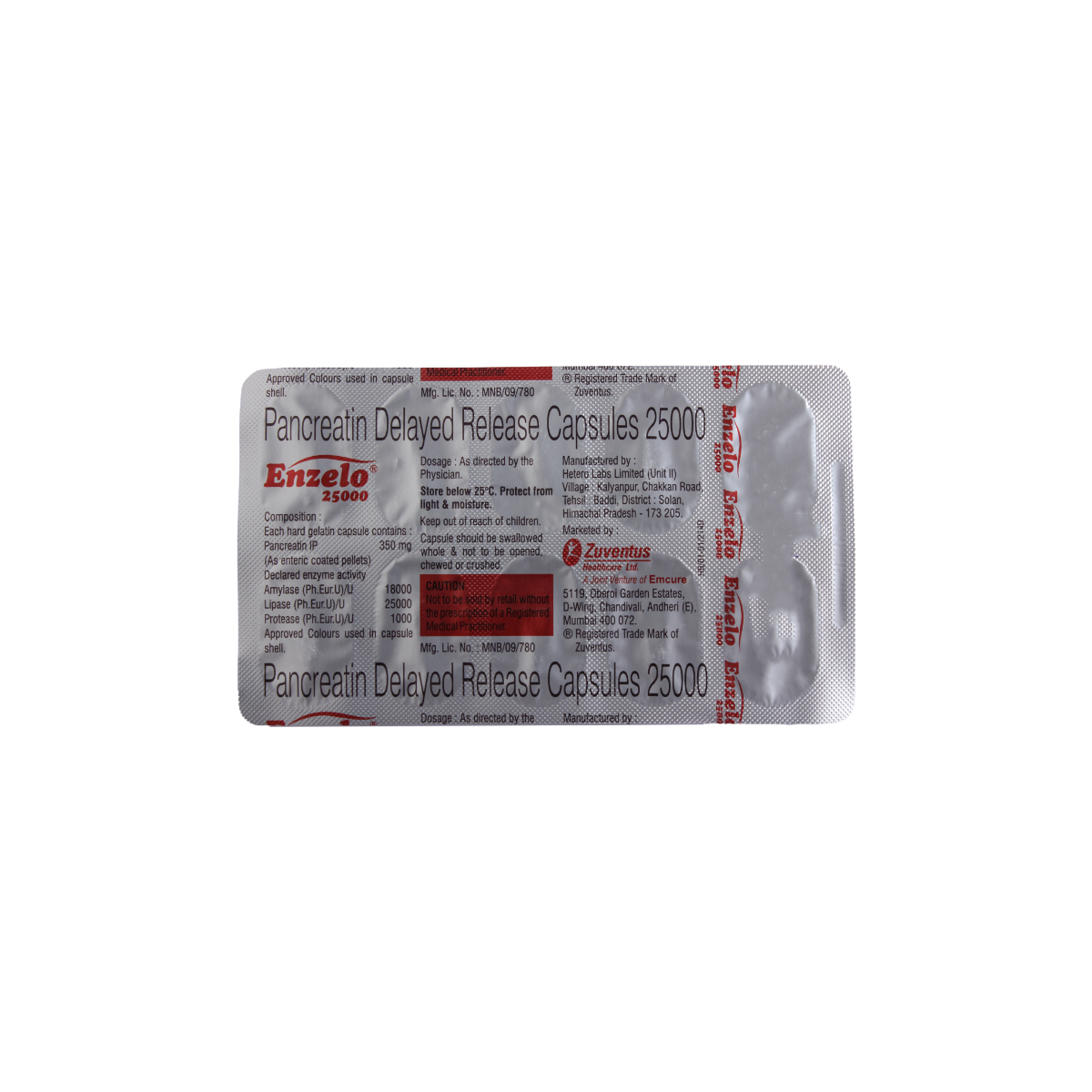 Enzelo 25000 Capsule 10's, Pack of 10 CAPSULES Enzelo 25000 Capsule 10's, Pack of 10 CAPSULES