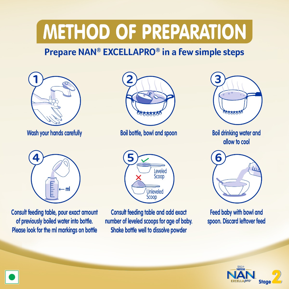 Nestle Nan Excellapro Follow-Up Formula Stage 2 (After 6 Months) Powder, 400 gm Refill Pack, Pack of 1 Nestle Nan Excellapro Follow-Up Formula Stage 2 (After 6 Months) Powder, 400 gm Refill Pack, Pack of 1