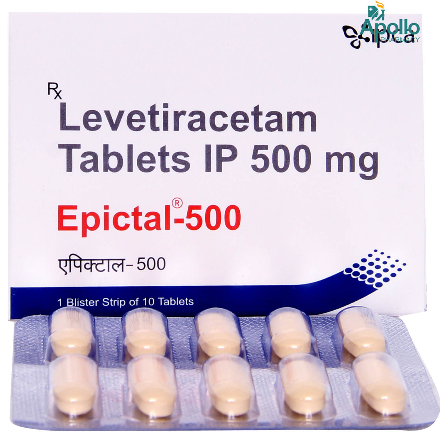 Epictal 500 mg Tablet 10's, Pack of 10 TabletS Epictal 500 mg Tablet 10's, Pack of 10 TabletS