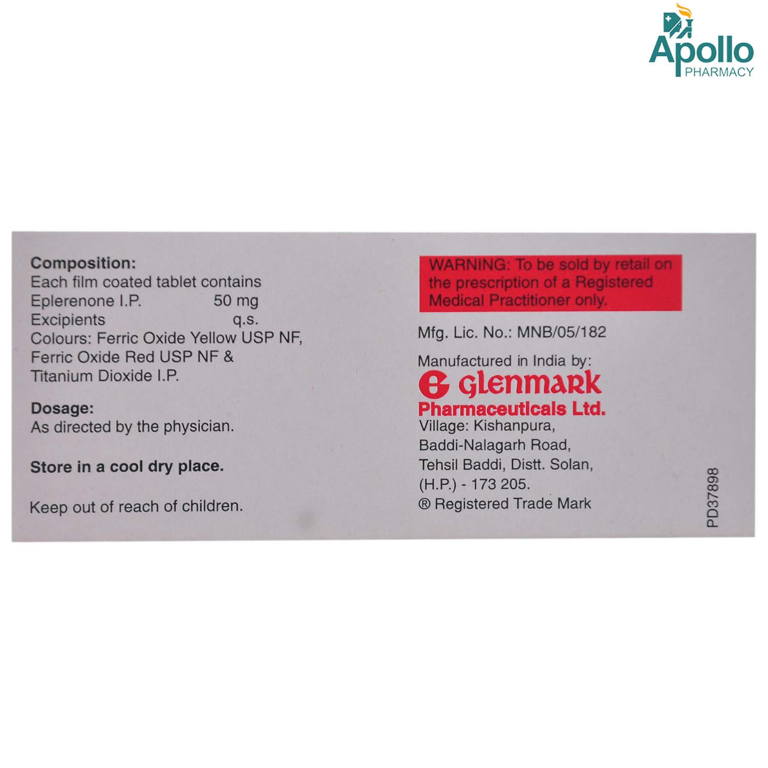 Eptus 50 Tablet 10's, Pack of 10 TABLETS Eptus 50 Tablet 10's, Pack of 10 TABLETS