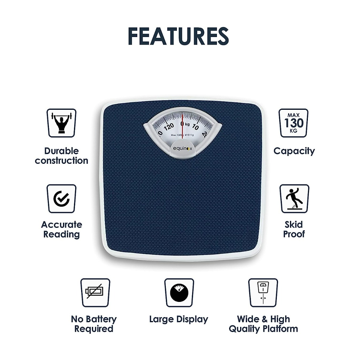 Equinox Personal Weighing Scale Mechanical EQ-BR-9201, 1 Count, Pack of 1 Equinox Personal Weighing Scale Mechanical EQ-BR-9201, 1 Count, Pack of 1