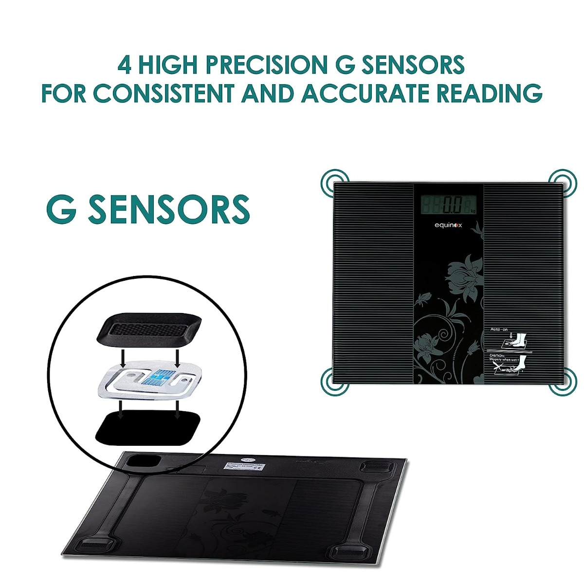 Equinox Personal Digital Weighing Scale EQ-EB-9300, 1 Count, Pack of 1 Equinox Personal Digital Weighing Scale EQ-EB-9300, 1 Count, Pack of 1