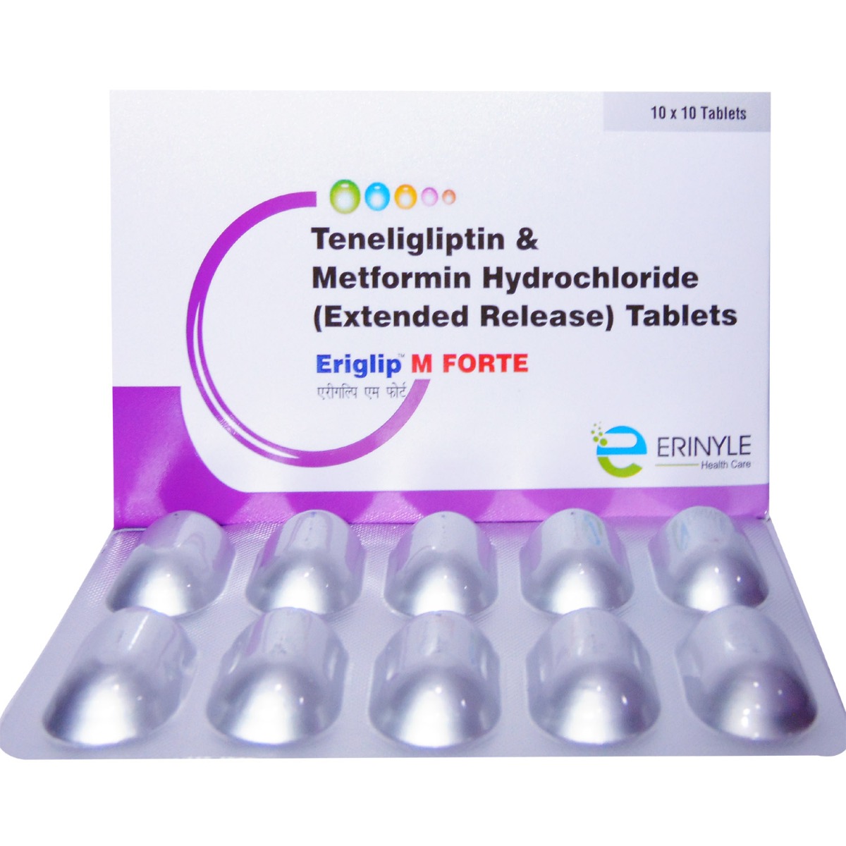 Eriglip M Forte Tablet 10's, Pack of 10 TabletS Eriglip M Forte Tablet 10's, Pack of 10 TabletS
