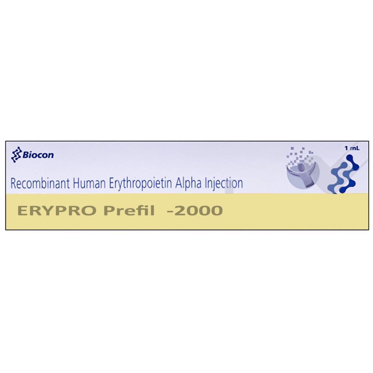 Erypro Prefil 2000IU Injection 1 ml, Pack of 1 INJECTION Erypro Prefil 2000IU Injection 1 ml, Pack of 1 INJECTION