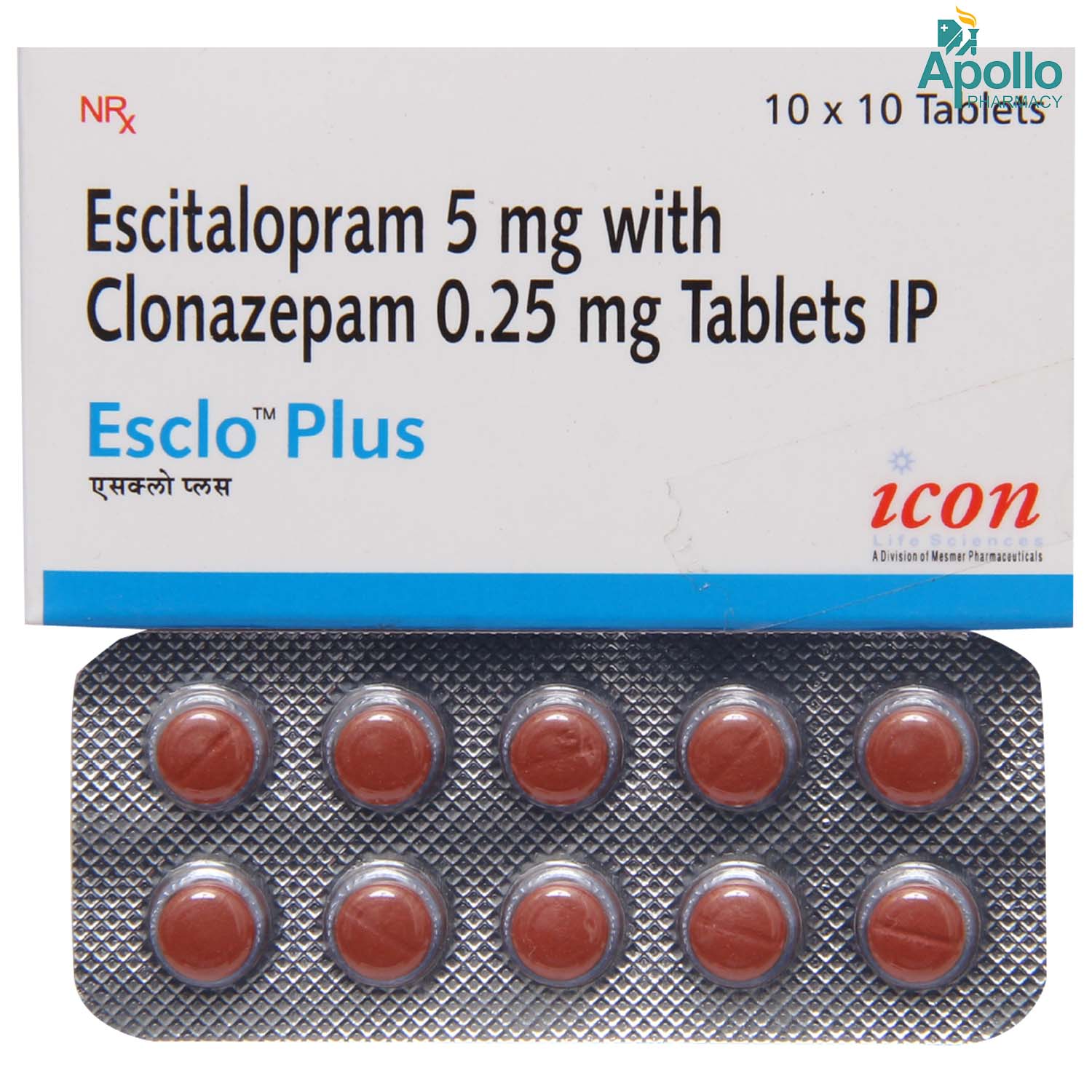 Esclo Plus Tablet 10's, Pack of 10 TabletS Esclo Plus Tablet 10's, Pack of 10 TabletS