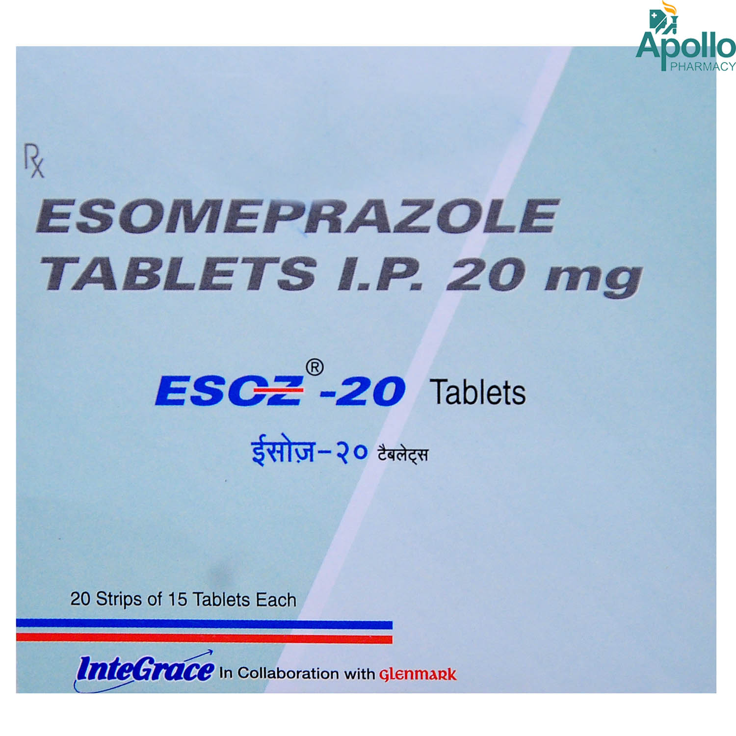 Buy Esoz 20 mg Tablet 15's Online