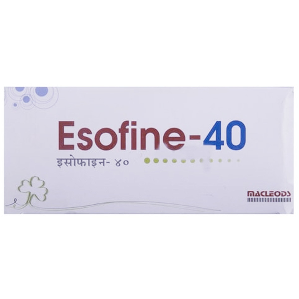Esofine 40 Tablet 10's, Pack of 10 TABLETS Esofine 40 Tablet 10's, Pack of 10 TABLETS