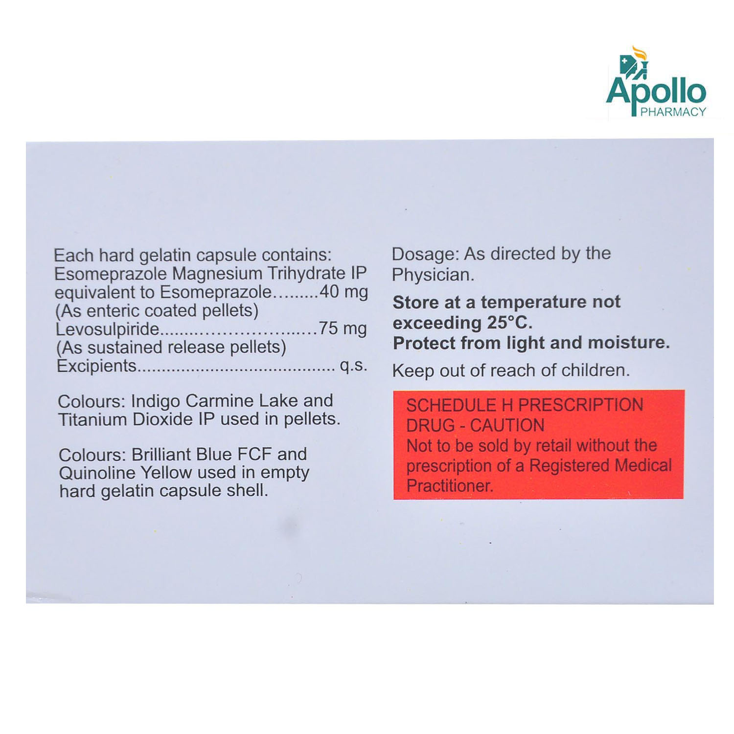 Esokem-L Capsule 10's, Pack of 10 CapsuleS Esokem-L Capsule 10's, Pack of 10 CapsuleS