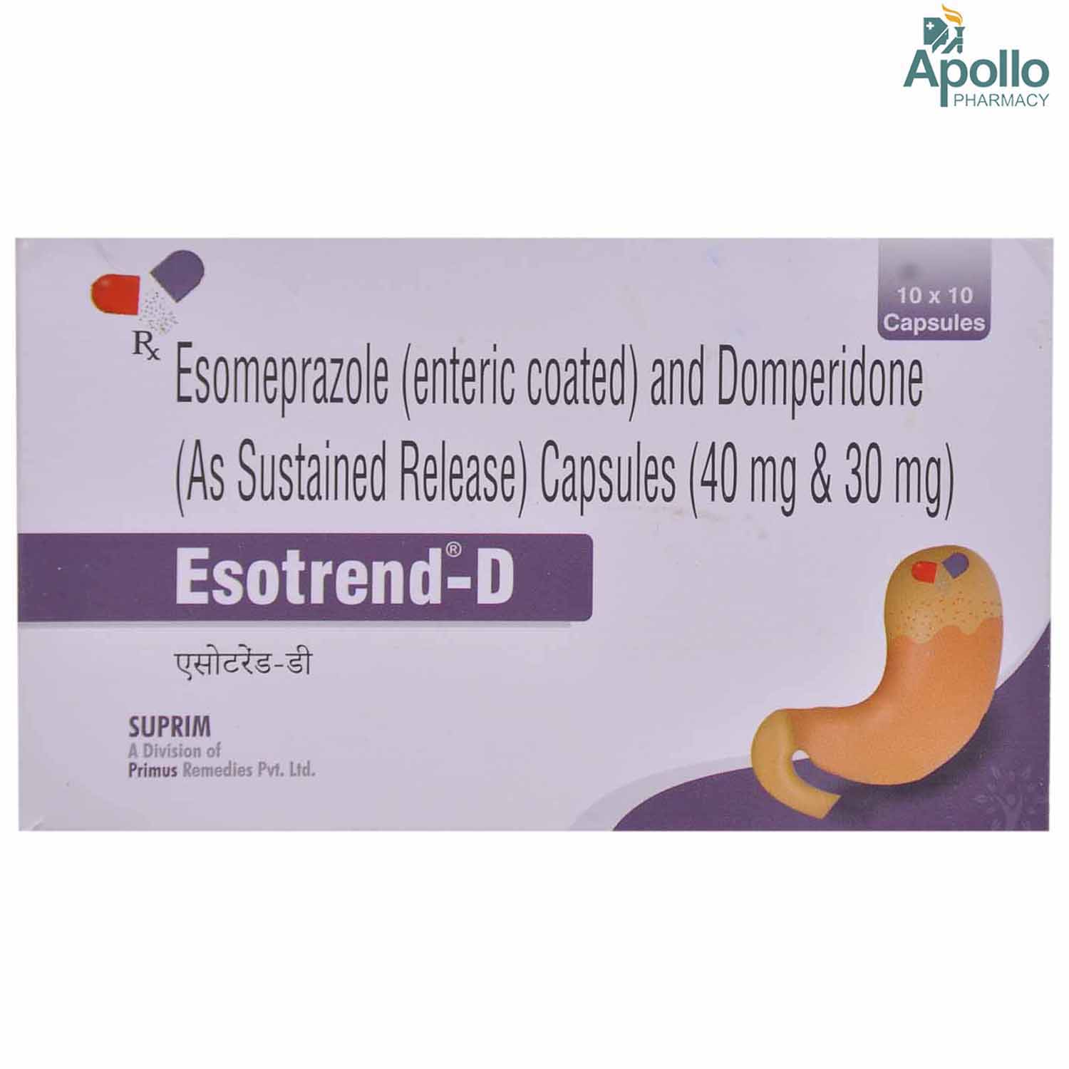 Esotrend D Capsule 10's, Pack of 10 CAPSULES Esotrend D Capsule 10's, Pack of 10 CAPSULES
