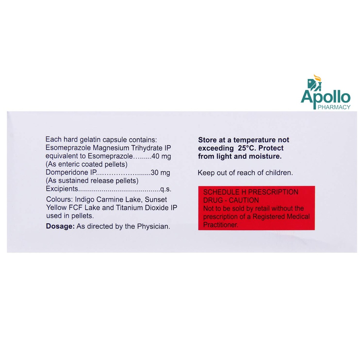 Esokem-D Capsule 15's, Pack of 15 CAPSULES Esokem-D Capsule 15's, Pack of 15 CAPSULES