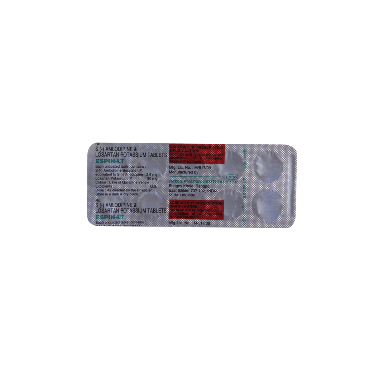 ESPIN LT TABLET, Pack of 10 TABLETS ESPIN LT TABLET, Pack of 10 TABLETS