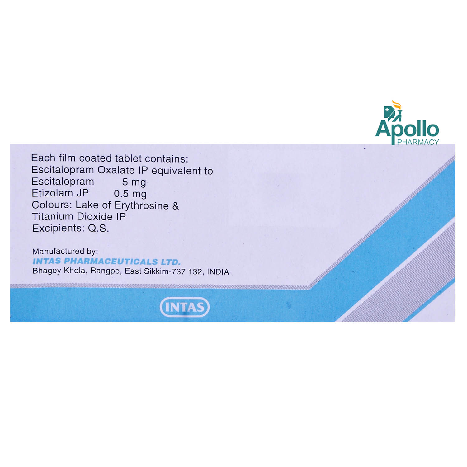 Etilaam S 5 Tablet 10's, Pack of 10 TABLETS Etilaam S 5 Tablet 10's, Pack of 10 TABLETS