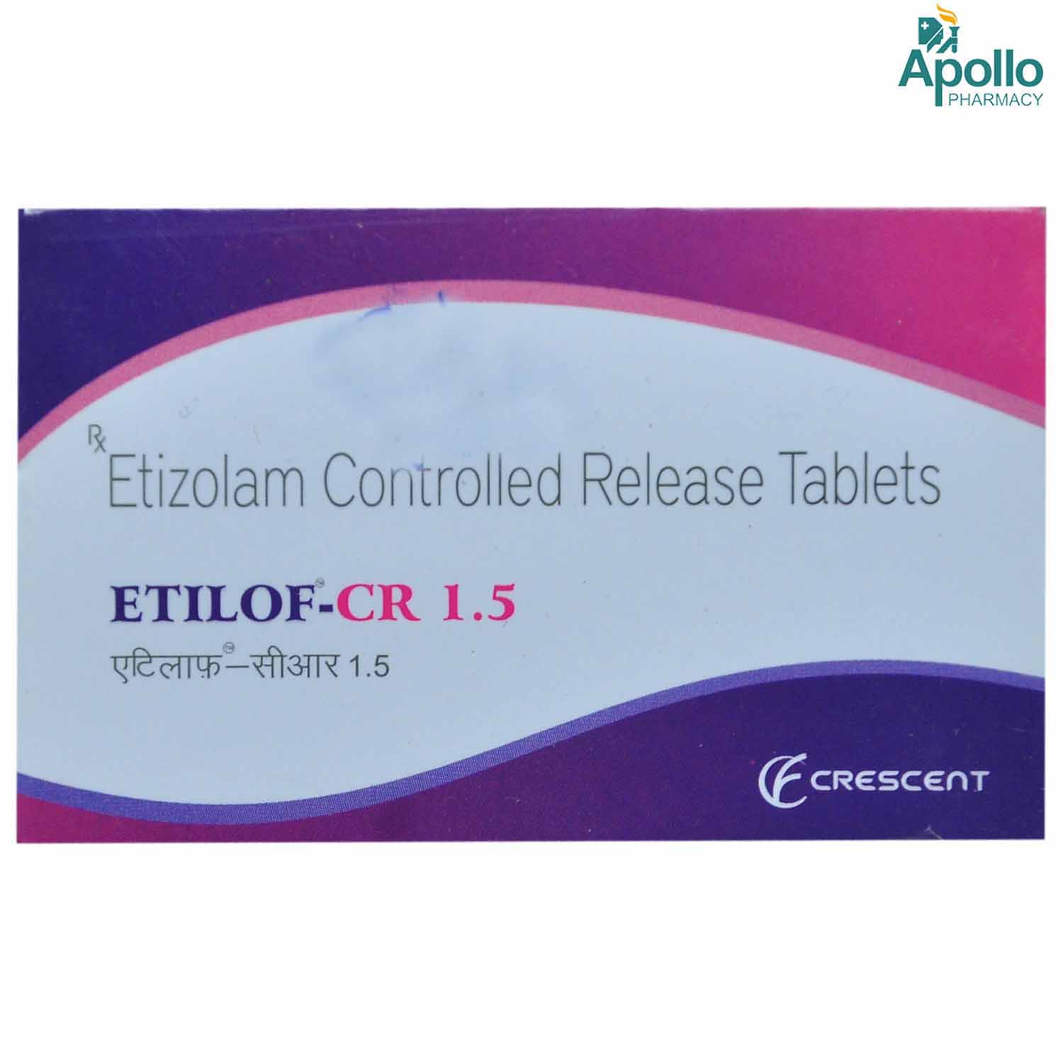 Buy ETILOF CR 1.5MG TABLET 10'S Online