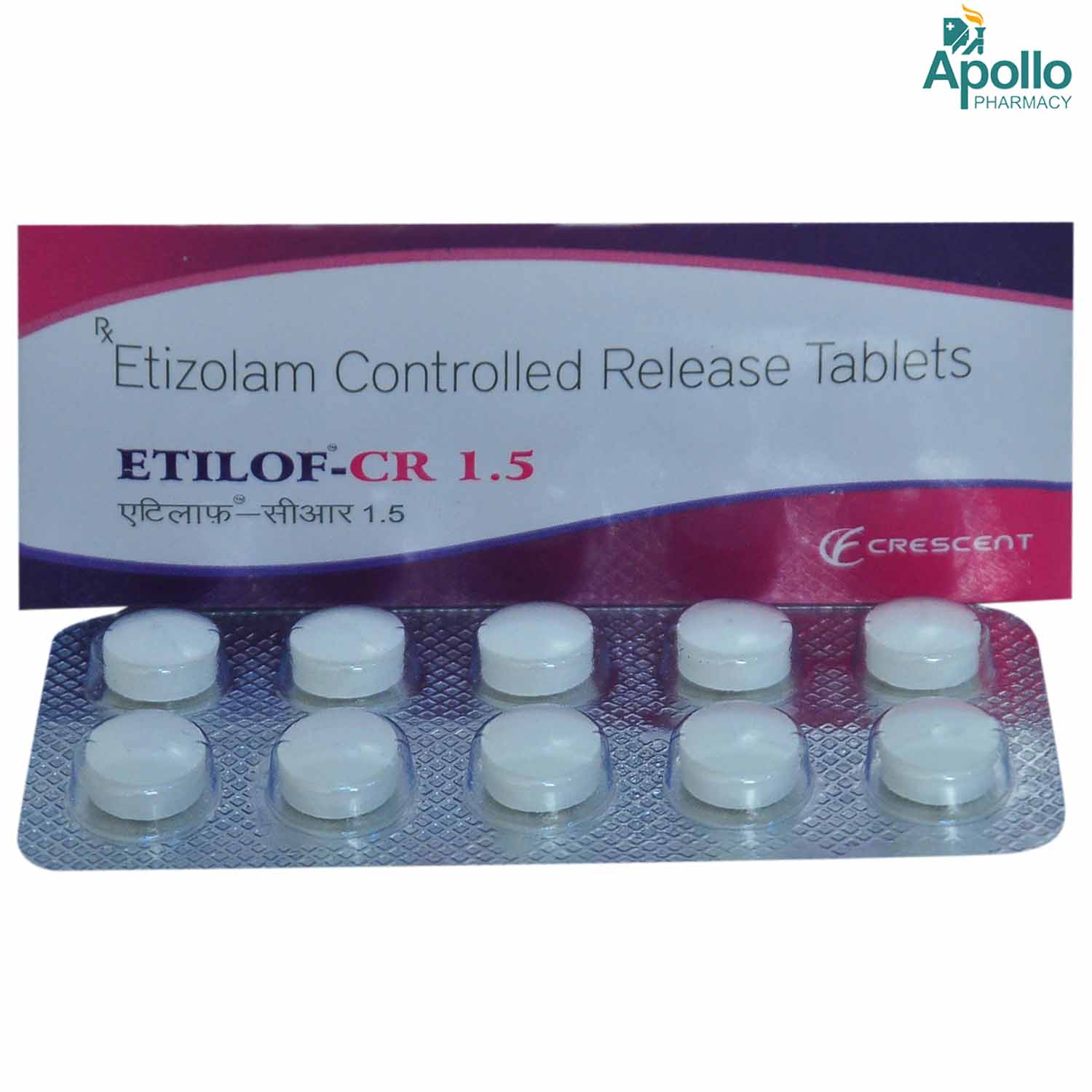 ETILOF CR 1.5MG TABLET 10'S , Pack of 10 TabletS ETILOF CR 1.5MG TABLET 10'S , Pack of 10 TabletS