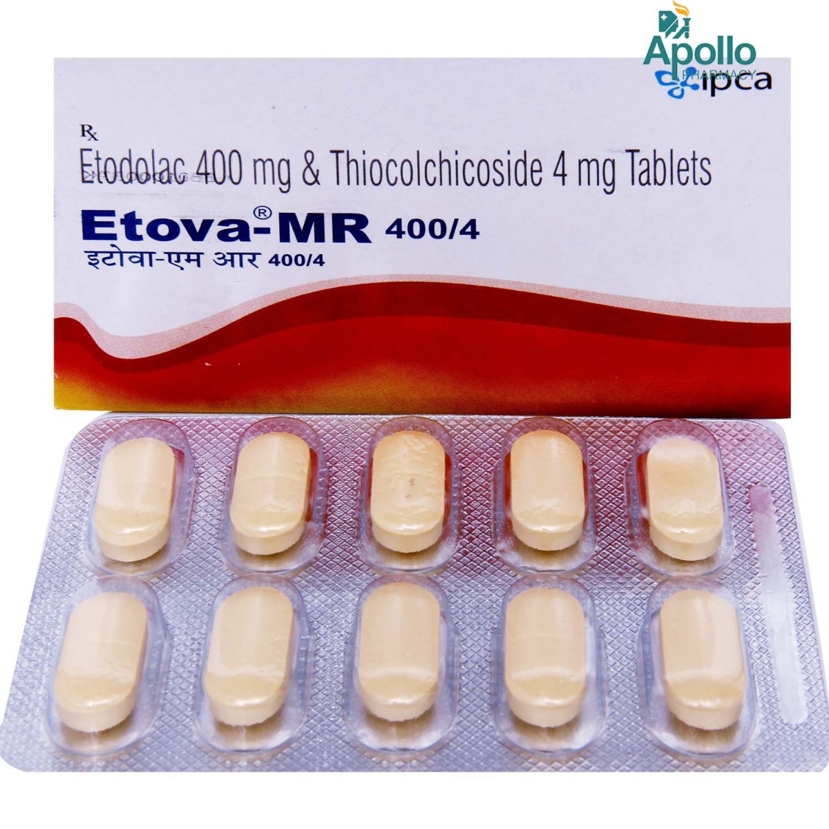 Etova-MR 400/4 Tablet 10's, Pack of 10 TABLETS Etova-MR 400/4 Tablet 10's, Pack of 10 TABLETS