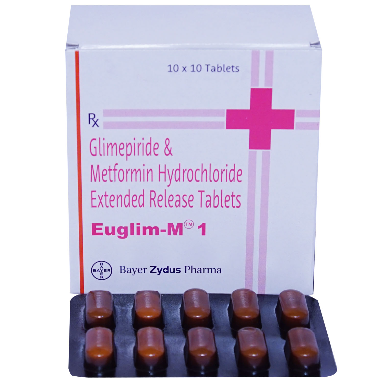 Euglim-M 1 Tablet 10's, Pack of 10 TABLETS Euglim-M 1 Tablet 10's, Pack of 10 TABLETS