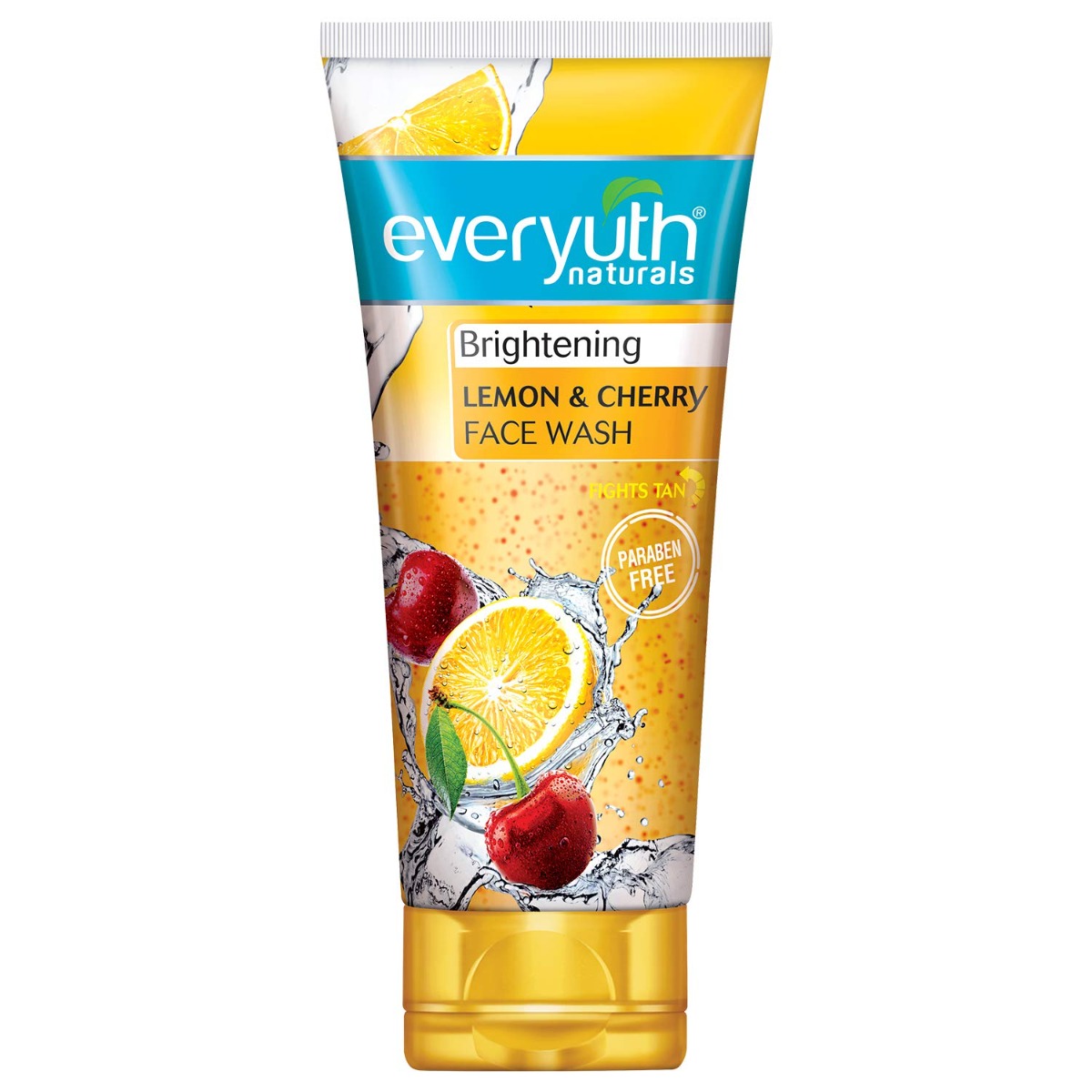 Everyuth Brightening Lemon & Cherry Face Wash 100 gm | Fights Tanning | Brightens Skin | For All Skin Type, Pack of 1 Everyuth Brightening Lemon & Cherry Face Wash 100 gm | Fights Tanning | Brightens Skin | For All Skin Type, Pack of 1