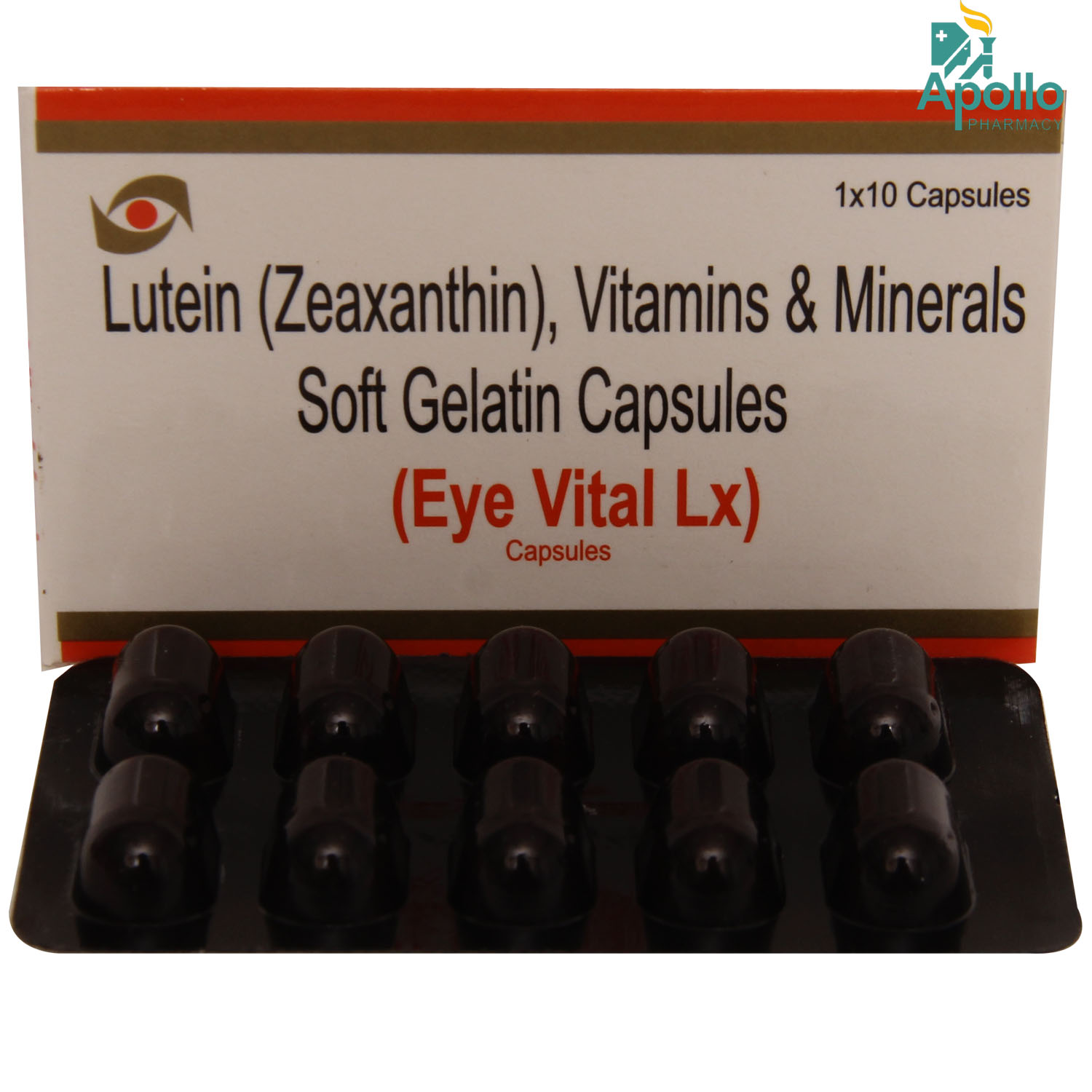 Eye Vital Lx Capsule 10's, Pack of 10 CAPSULES Eye Vital Lx Capsule 10's, Pack of 10 CAPSULES