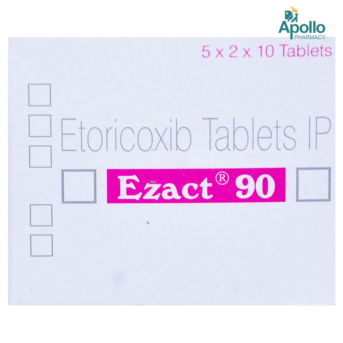 Ezact 90 Tablet 10's, Pack of 10 TABLETS Ezact 90 Tablet 10's, Pack of 10 TABLETS