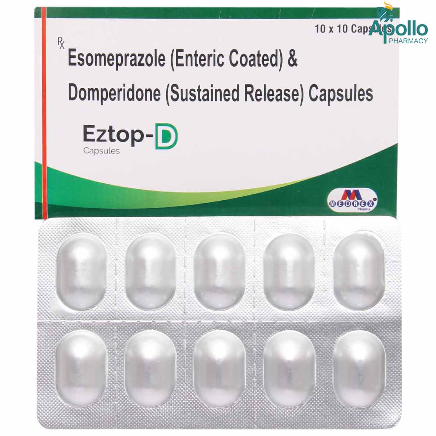 Eztop-D Capsule 10's, Pack of 10 CAPSULES Eztop-D Capsule 10's, Pack of 10 CAPSULES