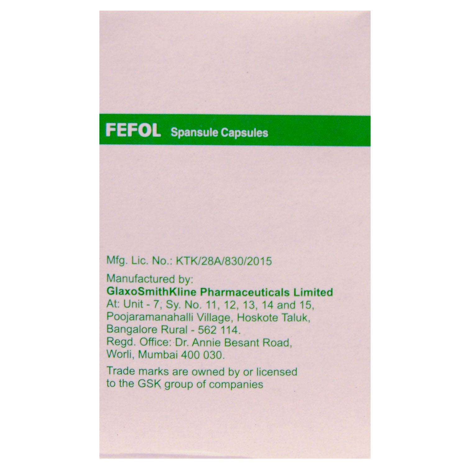Fefol Spansule Capsule 15's, Pack of 15 CAPSULES Fefol Spansule Capsule 15's, Pack of 15 CAPSULES