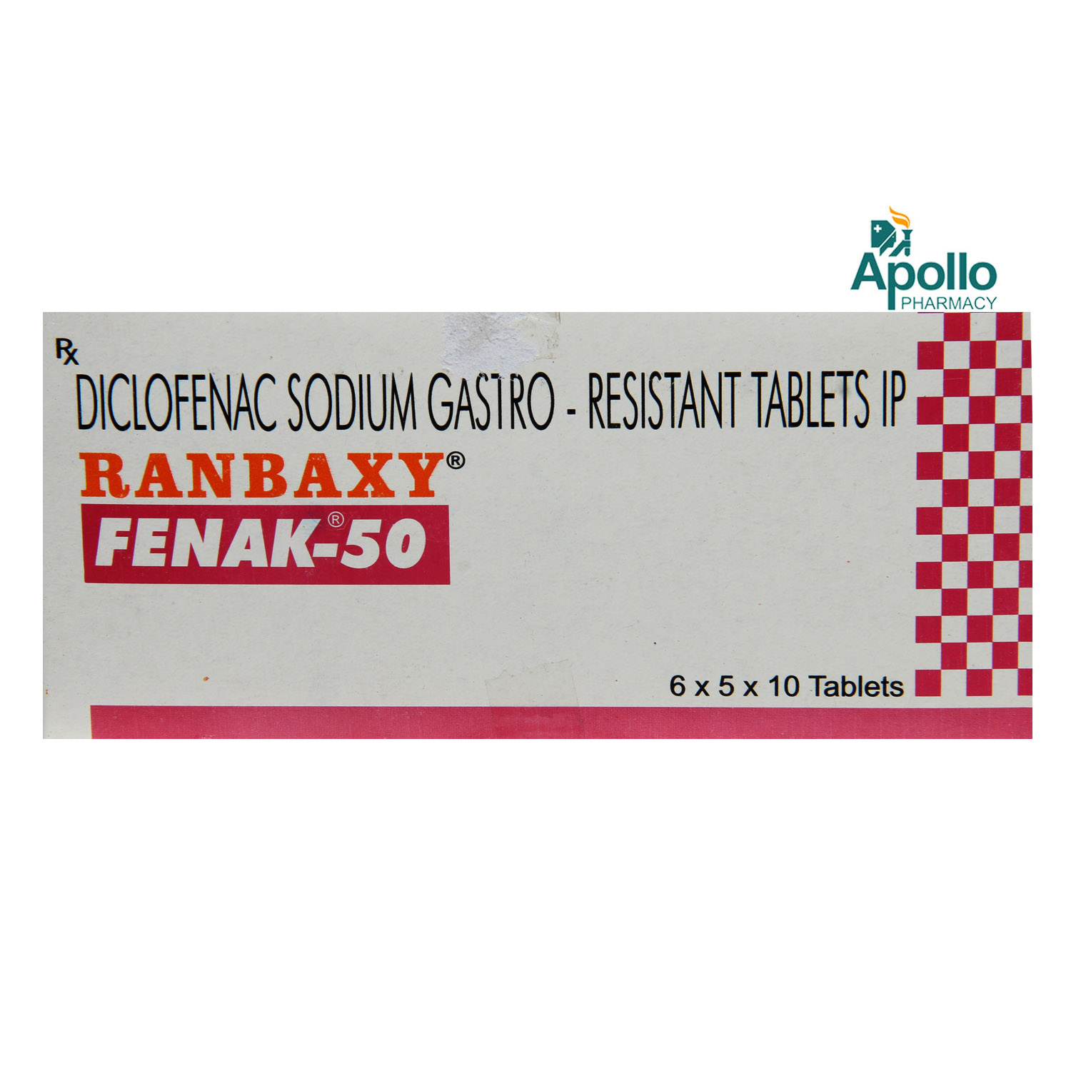Fenak 50 mg Tablet 10's, Pack of 10 TabletS Fenak 50 mg Tablet 10's, Pack of 10 TabletS